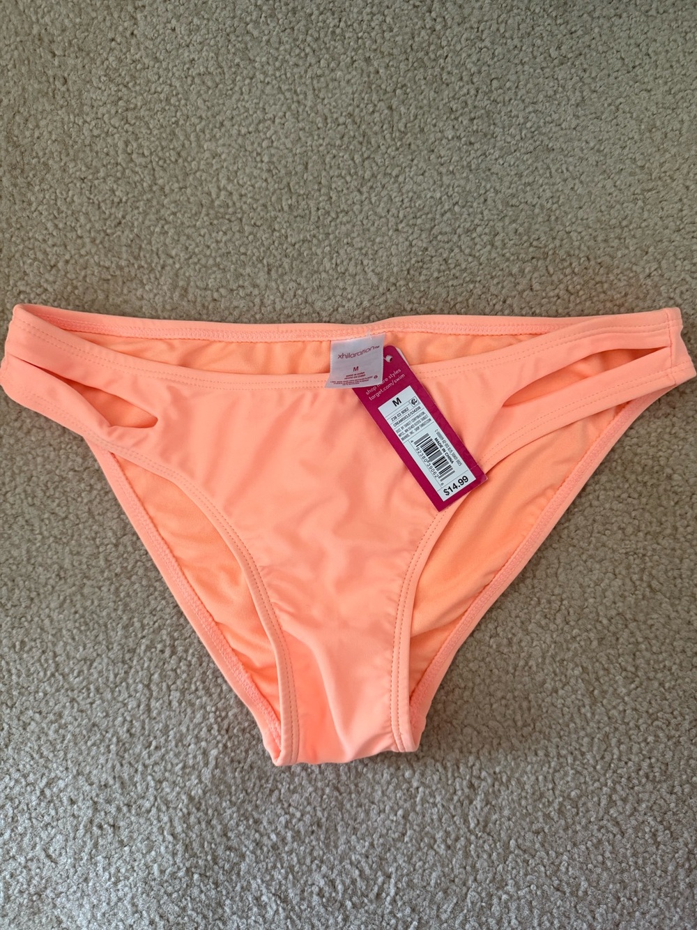 Peach Cutout Bikini Bottoms